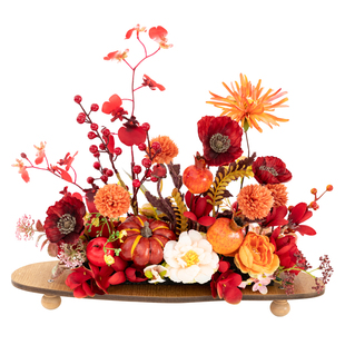 良订 高级喜庆仿真花摆件结婚布置婚房装饰乔迁客厅茶几餐桌假花