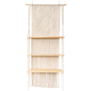 阿楹 手工编织波西米亚高级挂毯装饰 ins卧室挂布床头墙面置物架
