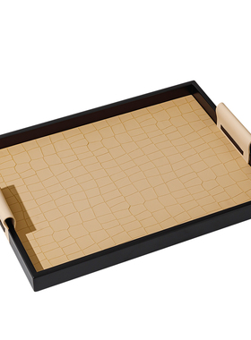 皮革托盘收纳盘装饰品