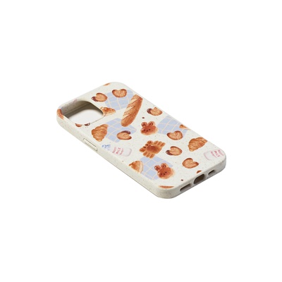 原创设计 兔兔烘焙 面包 可爱 手绘插画 降解手机壳 适用苹果 iPhone 17/16/15/14/13/12 Pro Max Plus Mini