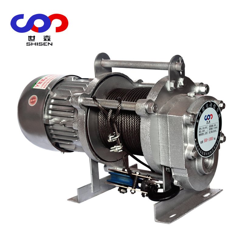 KDJ建筑提升机 220V 380V 0.5吨1t60米自建房用室外小吊机