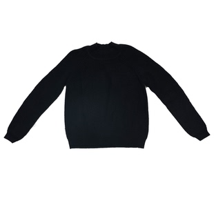 依麦融绒100%纯羊绒秋冬新款圆领套头毛衣女宽松百搭针织打底衫