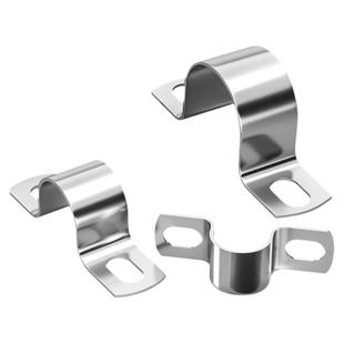 304不锈钢加厚骑马卡管卡夹支架管扣喉箍水管夹固定U型卡扣管抱箍