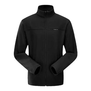 探路者软壳衣男秋冬户外运动防风加绒上衣防泼水保暖男士徒步外套