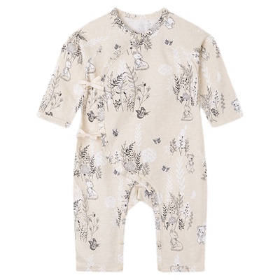 52码新生儿纯棉和尚服空调服睡衣