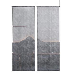 慕布卡轻奢隔断帘新中式简约玄关屏风帘半透简约帘装饰纱帘可定制