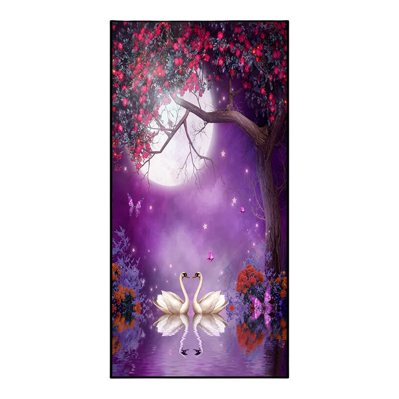 竹林风景自粘中式竹子玄关装饰画