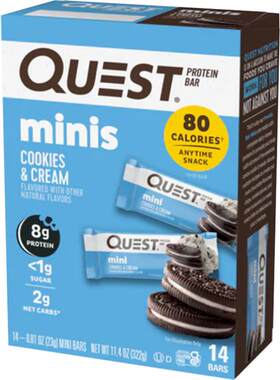Quest迷你蛋白棒代餐14条/盒