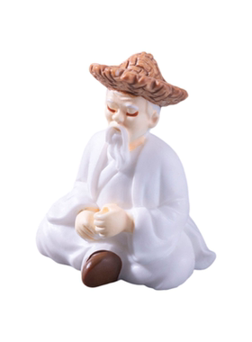 姜太公钓鱼苔藓鱼缸小摆件