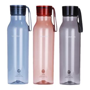 乐扣正品水杯便携简约运动旅行提绳塑料学生韩式创意女生男生杯子