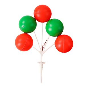 圣诞节主题气球蛋糕装饰立体彩色网红ins插件塑料马卡龙气球串