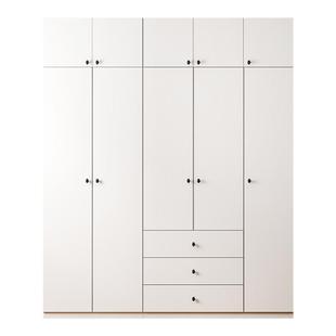 洛克菲勒2024新款衣柜钢制储物柜带抽屉圆弧边大容量55cm深收纳柜