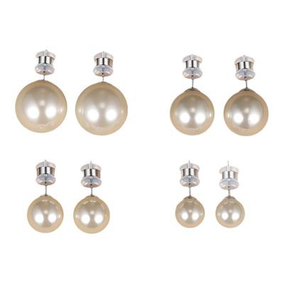 999纯银强光施家珍珠耳钉高级感