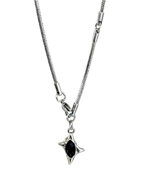 Komeiku三色十字芒星项链