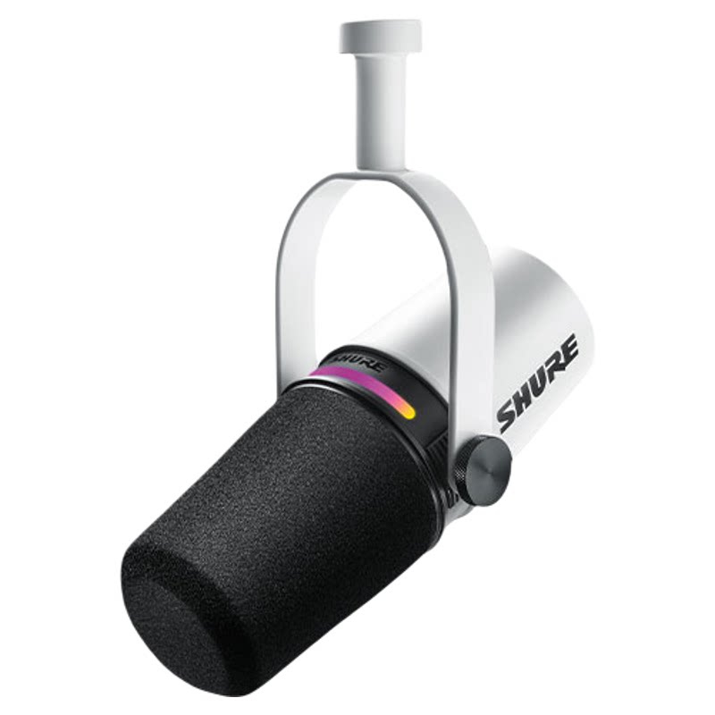 Shure/舒尔 MV7+专业USB麦克风电脑手机直播录音配音动圈主播话筒