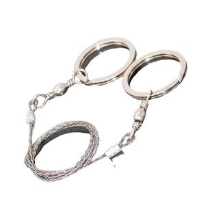 手拉线锯随身便携钢丝锯户外绳锯荒野求生锯不锈钢锯野外生存用品