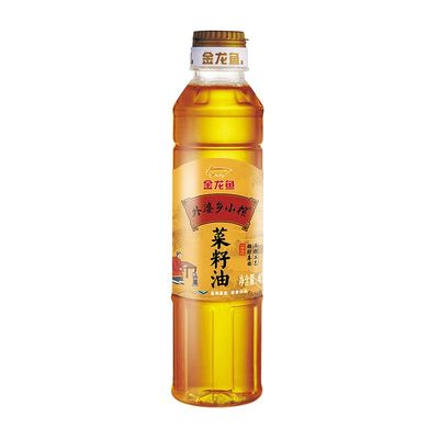 金龙鱼外婆乡小榨菜籽油400ML小瓶压榨食用油非转基因家用植物油