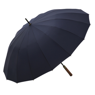 天堂伞16骨半自动加大双人直柄伞商务男长杆伞防风加固防暴雨雨伞