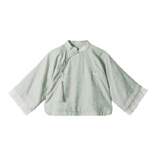 日常汉服女齐腰改良汉元素国风裙古装连衣裙夏学生装仙女裙民国风