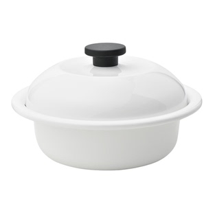 霜山珐琅汤锅一人食飞碟泡面锅家用搪瓷关东煮锅焗烤锅浅型泡菜锅