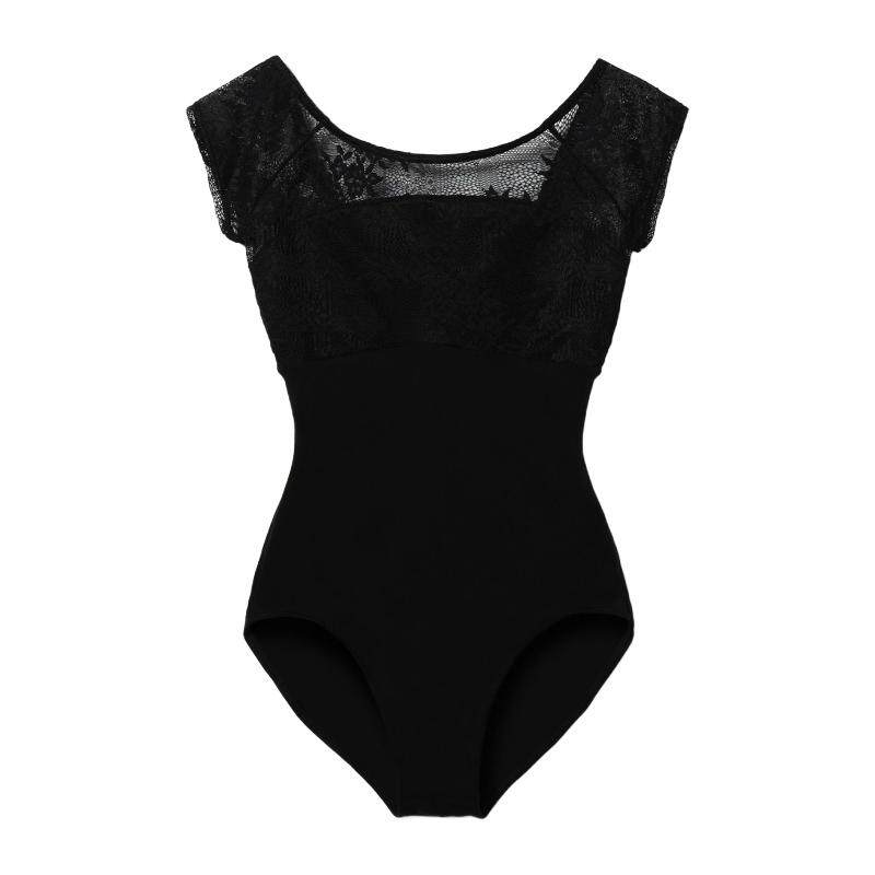 Chacott舞蹈芭蕾体服练功服法式袖连体衣女ONWARD