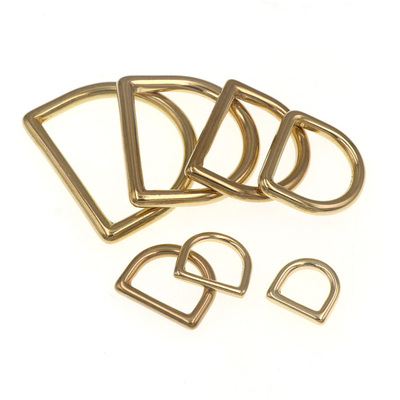 diy纯铜无缝半圆皮革工具耗材D扣