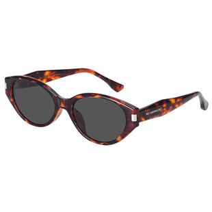 川久保玲高级感墨镜女猫眼圆脸显瘦防紫外线偏光太阳镜配近视3979