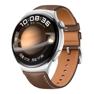 适用华为watch5手表带watch4pro真皮腕表带watch4官方同款watch3运动3Pronew智能腕带配件男士夏季透气木星棕