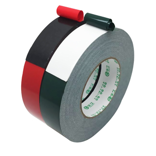 强力PE厚海绵双面胶 黑色白色强力高粘1MM厚泡棉泡沫加厚双面胶带