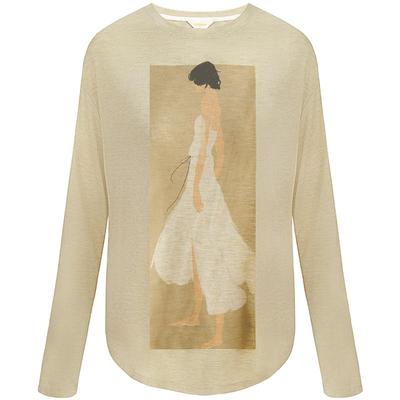 COCOBELLA时尚印花花纱T恤