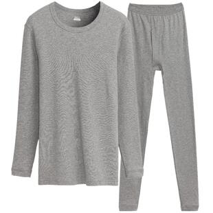 三枪新疆棉保暖内衣纯棉圆领高领修身男士秋衣秋裤打底保暖衣套装