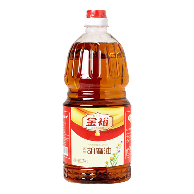 塞上金裕宁夏胡麻油纯亚麻籽油1L孕妇月子食用官方旗舰店非冷榨
