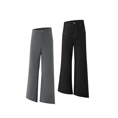 MountainTree微喇刺绣西裤