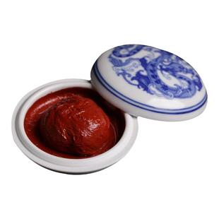 西泠印泥光明朱砂朱膘红色西泠朱磦书法盖章印油国画毛笔印章古法老式篆刻印尼西冷印社书画专用传统仿古礼物