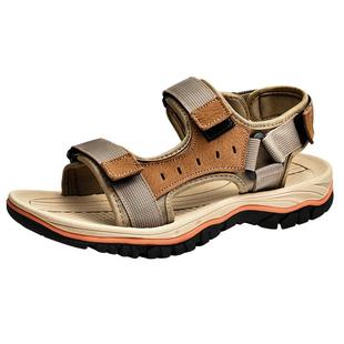 健腾公羊清仓处理断码捡漏特价真皮凉鞋男潮青少年学生软底沙滩鞋