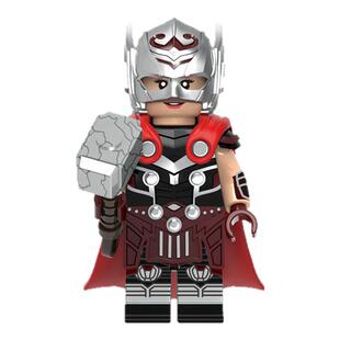 漫威复仇者联盟4简福斯特1924女雷神3第三方拼装儿童积木人仔玩具