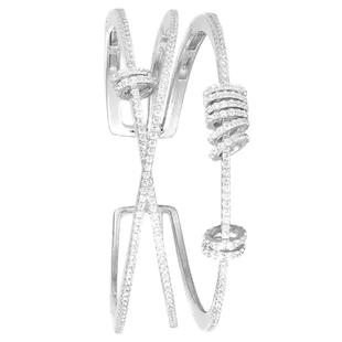 APM Monaco浪漫开口手镯女闺蜜银手链时尚个性手饰新年情人节礼物