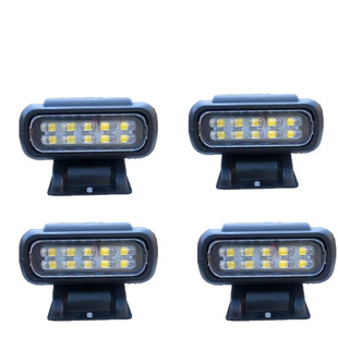 新款12v射灯电动三轮四轮车顶灯10w改装LED行李架灯户外接棚车顶