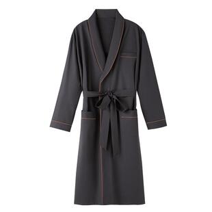 睡袍男士春秋款纯棉长袖男款秋季浴袍睡衣大码秋冬一体式长款浴衣