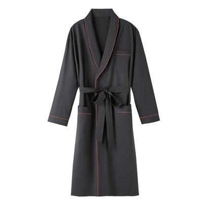 睡袍男士春秋款纯棉长袖浴袍睡衣