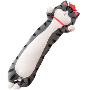 吾皇长条抱枕男生款睡觉猫玩偶夹腿娃娃大猫咪毛绒玩具巴扎黑公仔