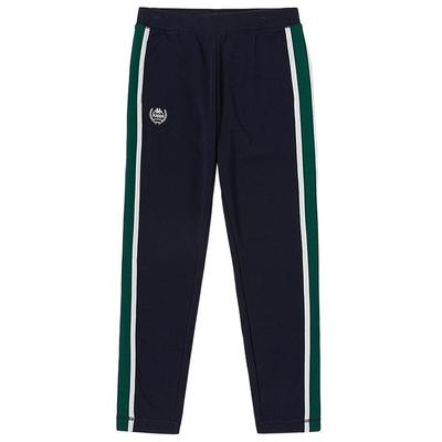 Kappa卡帕复古运动裤新款女针织长裤条纹撞色休闲裤锥形裤