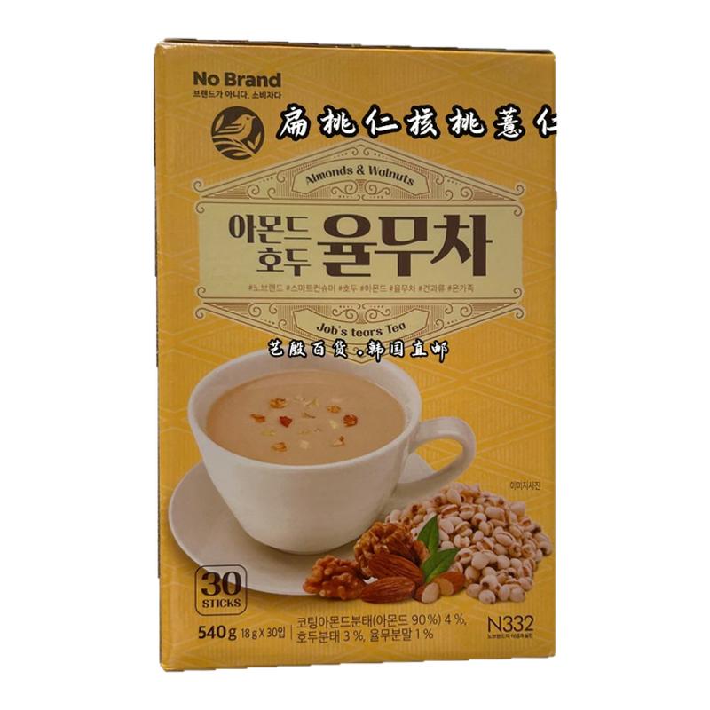 韩国直发No Brand扁桃仁核桃粉薏仁茶健康养生茶18g*30t条/盒