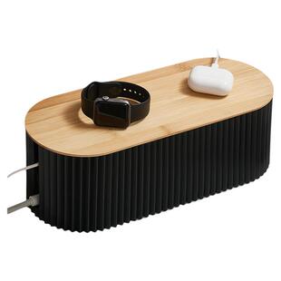 插排插座收纳盒插线板电源线遮丑理线器桌面充电器数据线整理盒子