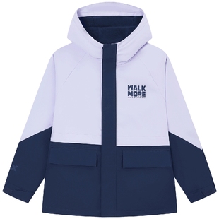 特步童装儿童外套女童冬季2025新款防水防风户外加厚款运动服冬装