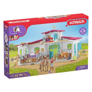 思乐schleich大马场马房骑马过家家房屋别墅动物送男女童生日礼物