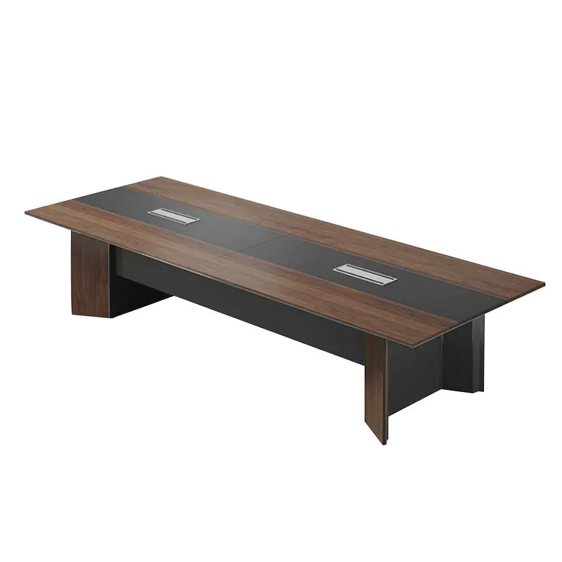 圣奥大型会议桌现代简约会议室桌sunon铭睿培训桌长洽谈桌带线盒