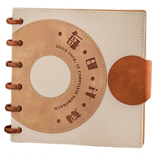 蘑菇扣方形todolist每日计划本便携活页可替换内芯自律打卡本日程时间管理365天效率手册笔记本本子工作学习