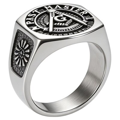 复古北欧维京符文精钢不掉色戒指