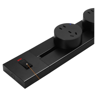 明装轨道插座转换器可移动厨房专用滑轨开关家用导轨滑动电源排插